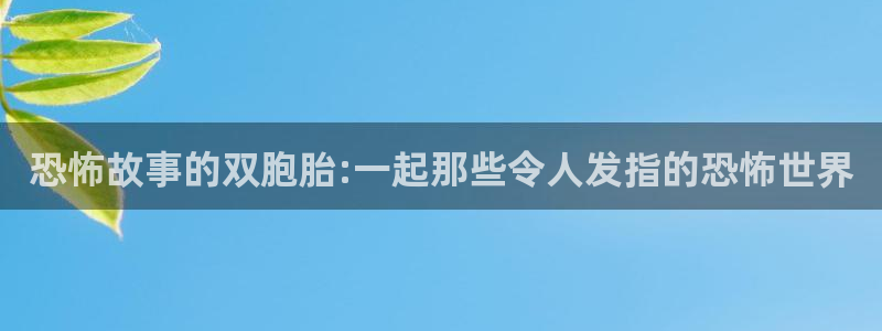 韩国漫画汗汗漫画：恐怖故事的双胞胎:一起那些令人发指的恐怖世界