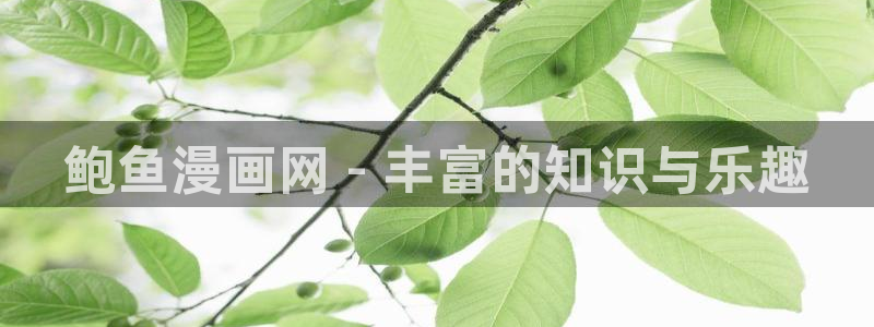 汗汗漫画首页免费进入：鲍鱼漫画网 - 丰富的知识与乐趣