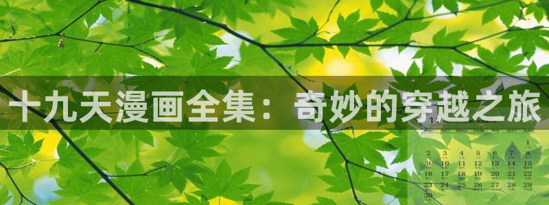 歪歪漫画汗汗漫画页页网站：十九天漫画全集：奇妙的穿越之旅